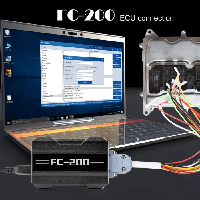 CG FC200 Auto ECU Programmer FC-200 Full Version All License Activated Read and Write Data