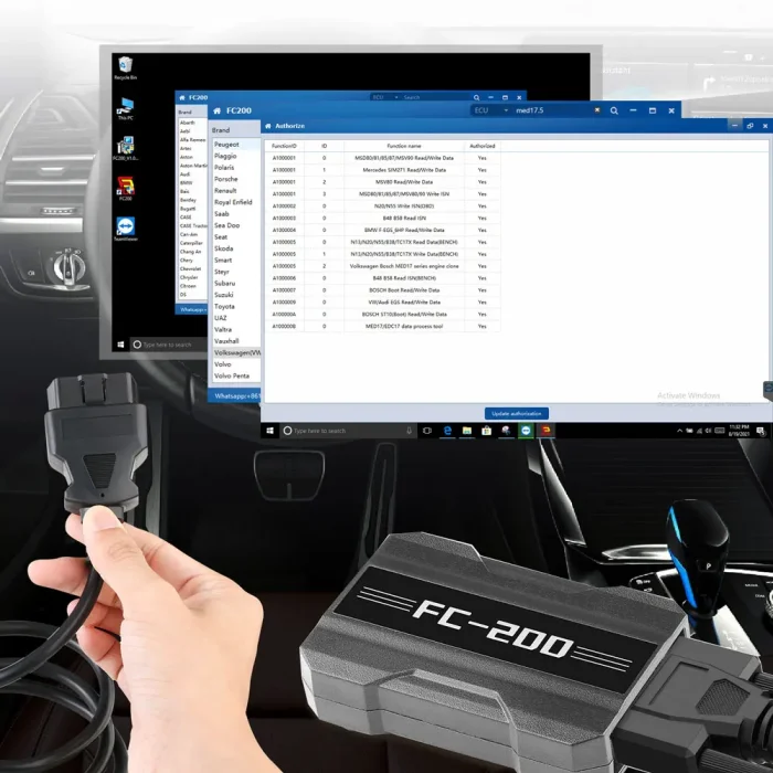 CG FC200 Auto ECU Programmer FC-200 Full Version All License Activated Read and Write Data