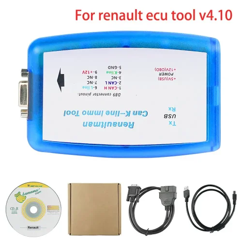 Renaultman Can K-line Immo Tool Support Read/Write EEPROM FLASH Memory Clear Immobilizer Code