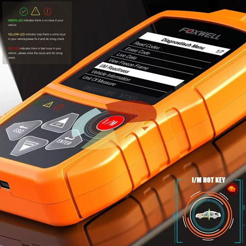 FOXWELL NT201 OBD2 Scanner Check Engine Light Car Code Reader Free Update Automotive OBDII Diagnostic Scan Tool 