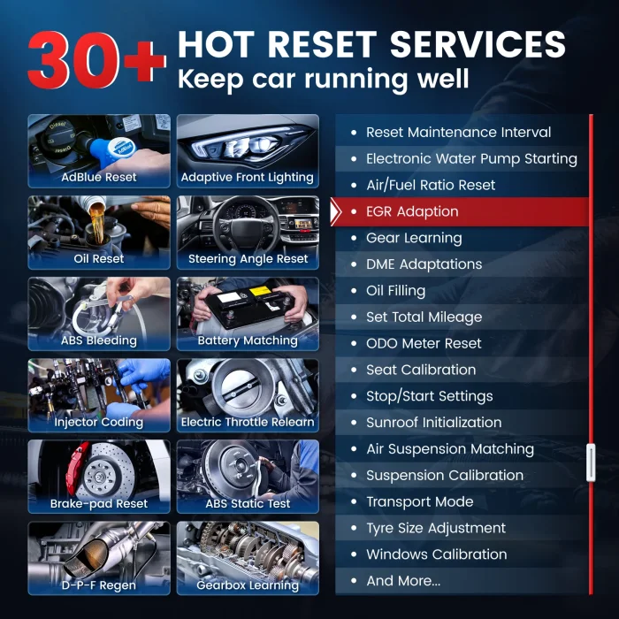 ancel ds160 30+ reset services