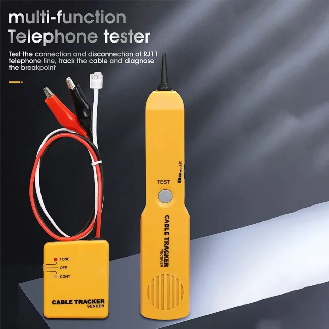 RJ11 Wire Cable Detector Network Telephone Line Finder Cable Continuity Phone Line Tester Tone Tracer Receiver
