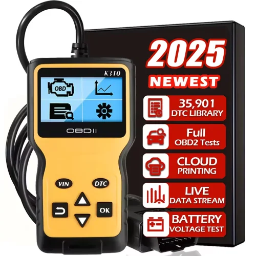 K310 Car OBD2 Scanner Live Data Code Reader Engine Fault Code Scan Suitable For All OBD Car in 1996 Years