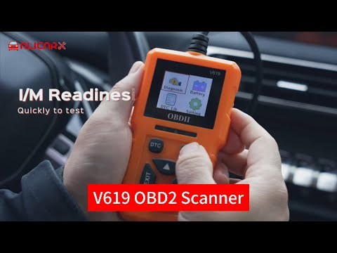 V619 OBD2 Scanner Check Engine System Code Reader Battery Tester Clear/Erase Codes Multi-language