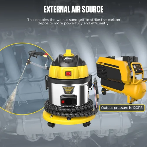 AUTOOL HTS558 Car Engine Carbon Deposition Cleaner Intake Pipe Valve Cleaning Machine Decarbonizing