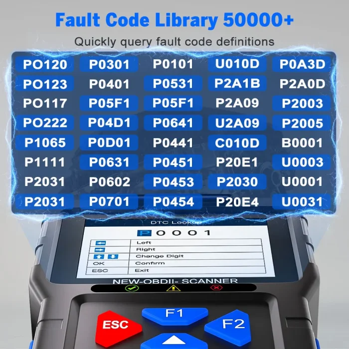 JFIND JF700 Pro OBD2 Scanner Check Engine Code Reader With Battery Performance Testing For VW