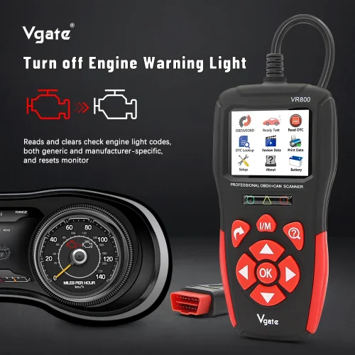 VR800 Code Reader Car Scanner  Diagnostic Automotive Check Engine Auto Scan Tools PK KW850 ELM327