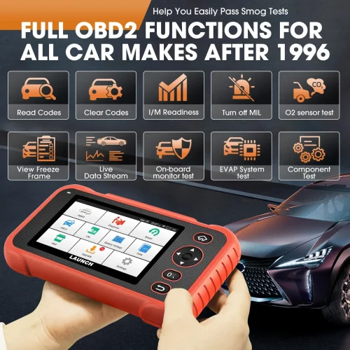 LAUNCH X431 CRP IMMO OBD2 Scanner Key Immobilizer Auto VIN ABS SRS ENG AT System Scan