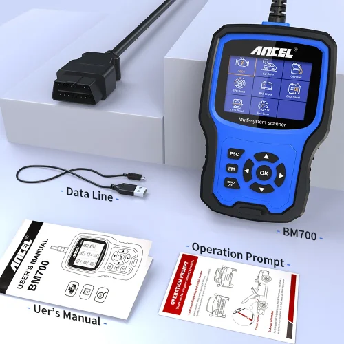 ANCEL BM700 OBD2 Automotive Scanner All System Code Reader Oil Battery EPB Airbag TPMS BMS Reset for BMW