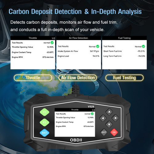 New Small Tablet V529 OBD2 Scanner Multilingual Automotive Diagnose Fault Code Read