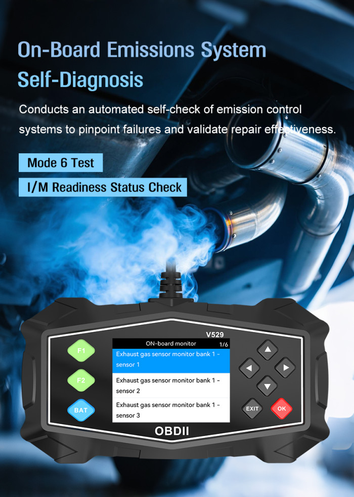 New Small Tablet V529 OBD2 Scanner Multilingual Automotive Diagnose Fault Code Read