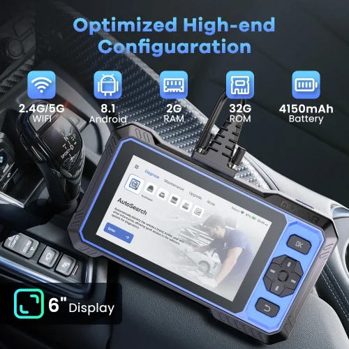 MUCAR 682 AI-Assisted Car Diagnostic Tool CANFD Bidirectional ECU Coding 20 Resets Full System diagnosis