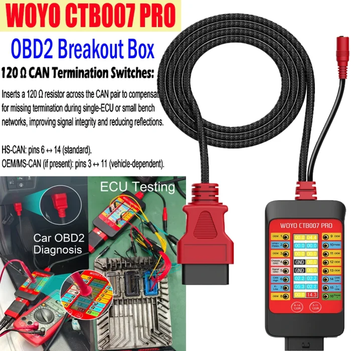 WOYO CTB007 PRO OBD-II Breakout Box
