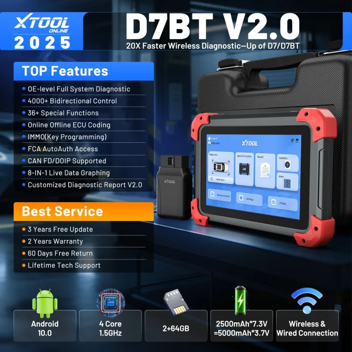 XTOOL D7BT V2.0