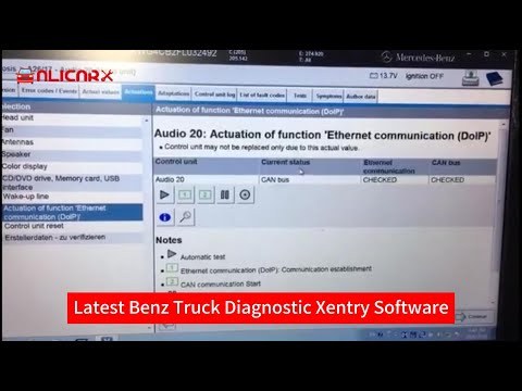 2025.09 Alicar Benz Truck Diagnostic Kit with Laptop CF53 wifi DAS program Monaco DTC coding