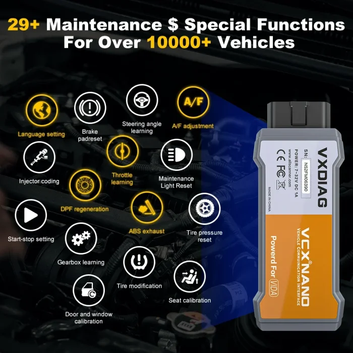 VCX NANO 2014D DiceJ2534 ECU programming