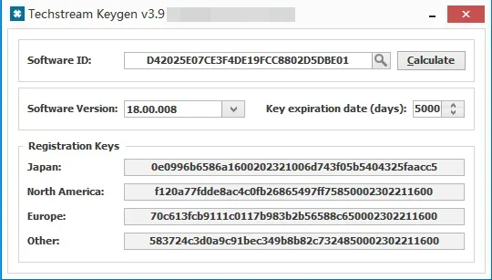 TIS Techstream 18.00.008 software Activate Code Newest Version Work with MINIVCI MINI VCI J2534 for TOYOTA