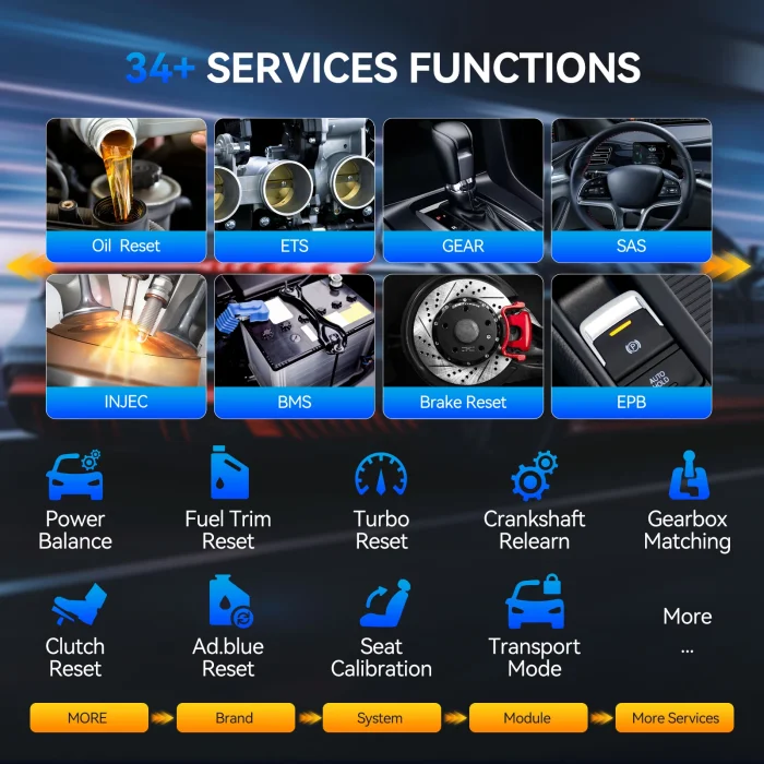 MUCAR 892BT Scan Tool Full System Diagnosis AI-Assisted ECU Coding 35 Services With CANFD DOIP