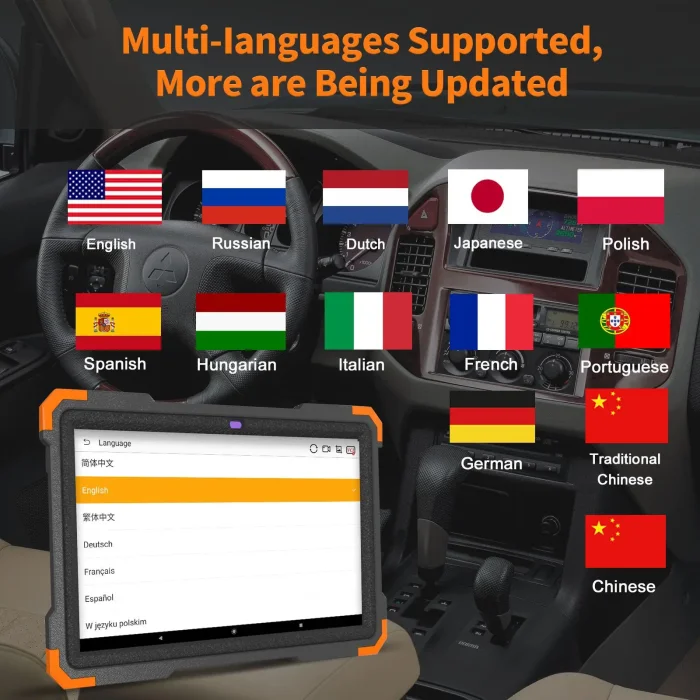 NexzDAS NS366S support languages
