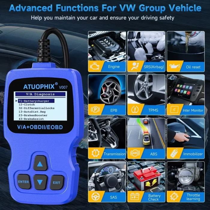 Autophix V007 scanner Functions