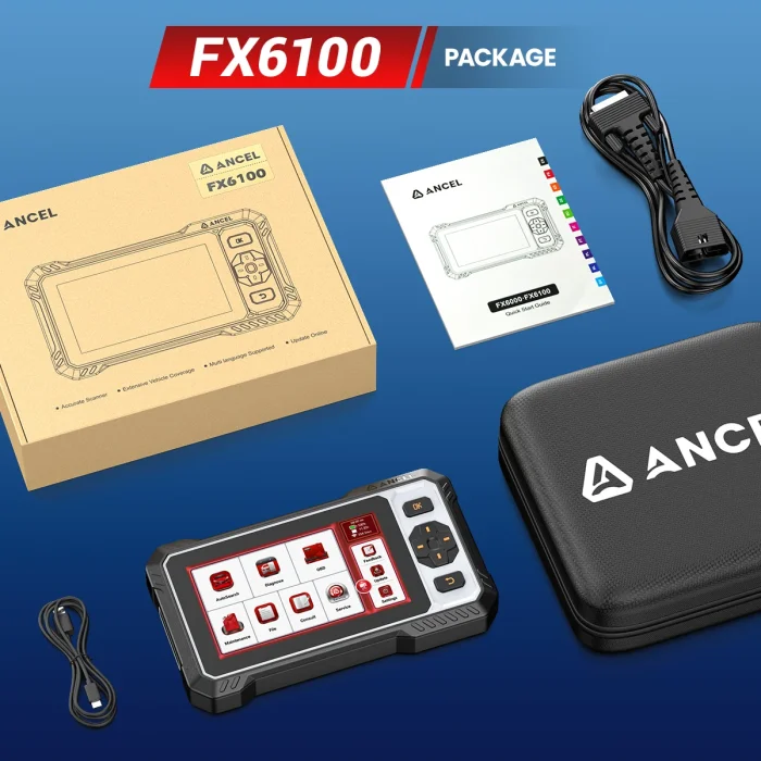 ANCEL FX6100 Automotive Scanner All System Car Diagnostic Tools with 15+ Reset Bidirectional Scanner CAN FD AutoVIN