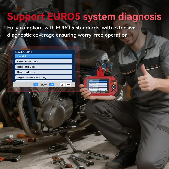 Topdiag M216 OBDII Motorcycle Scanner Diagnostic Tool For BMW Yamaha KTM SUZUKI EURO5 Read Clean Fault Code