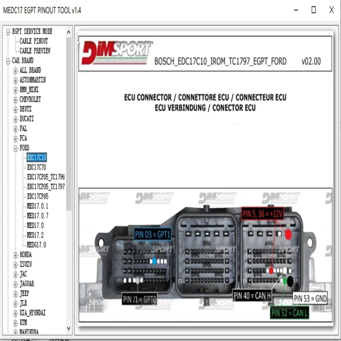 EDC17 pin diagram