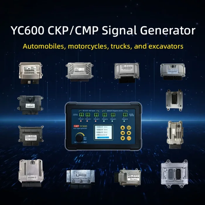 YC600 Auto CKP CMP Signal Generator ECU Computer Maintenance Tester Six Channels Sensor Simulator