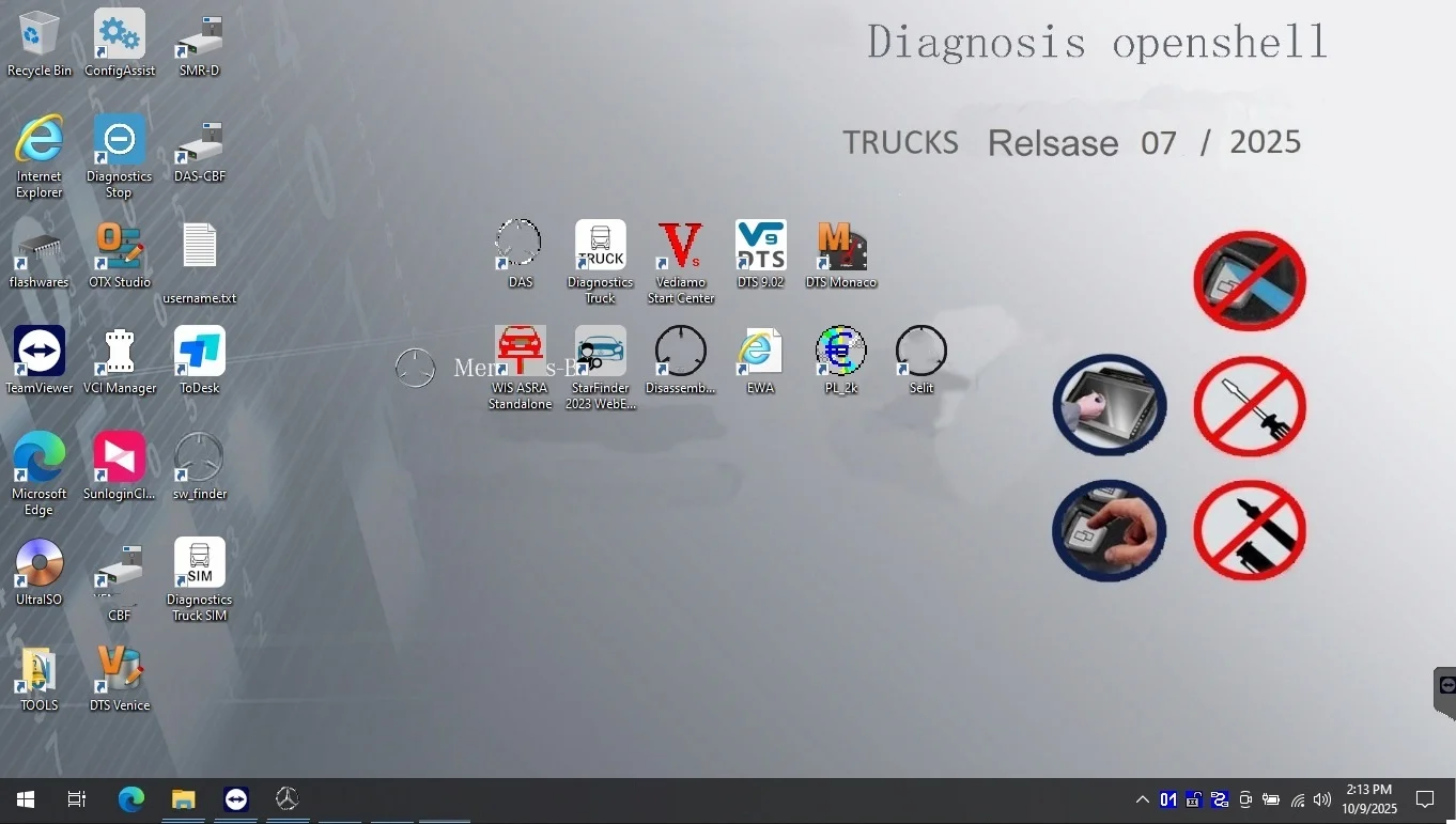 MB STAR C4 software 2025-07 truck version