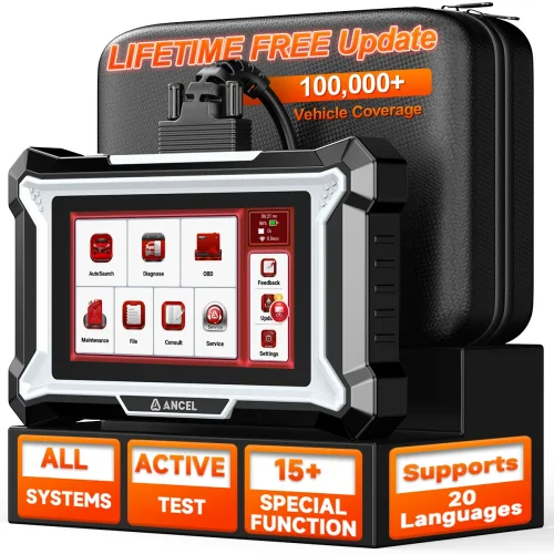 ANCEL DS200 OBD2 Scanner Oil BMS Brake Reset D.PF Regen Injector Coding All System Car Diagnostic Tool