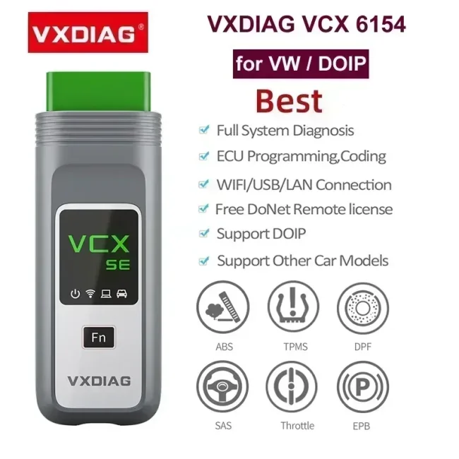 VXDIAG 6154 Diagnostic Tool for VW Audi Doip Car OBD2 All SystemScanner ECU Coding J2534 Programming
