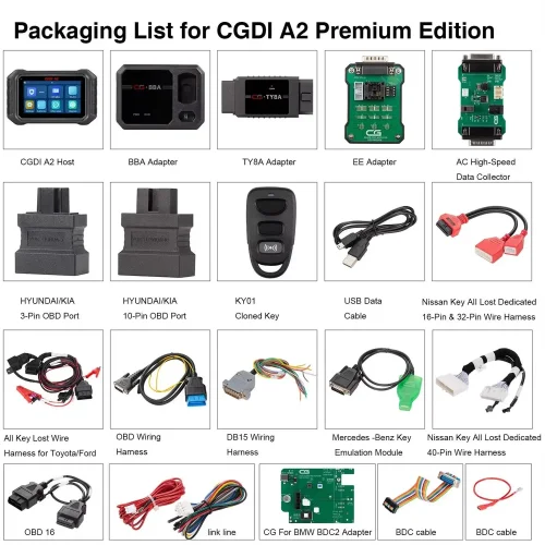 CGDI A2 Key Programmer IMMO Programming Frequency Detection Supports BMW G Series BDC2 with Free BMW BDC2 Adapter