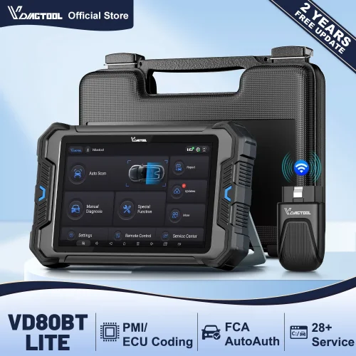 VDIAGTOOL VD80BT LITE Bidirectional Scan Tool 28+ Resets ECU Coding Support FCA/CAN FD/DoIP