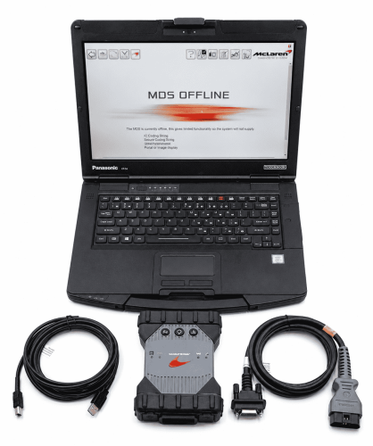 Mclaren Diagnostic Tool Kit with Panasonic CF54 Laptop MDS Software installed Lifetime Access & Workshop Functions