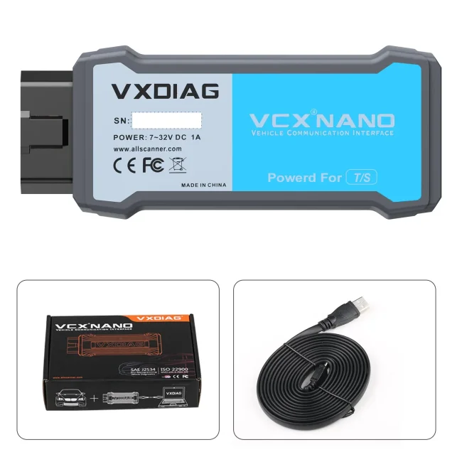 VXDIAG VCX Nano for Toyota Diagnostic Tool with TIS Techstream V18.00.008 