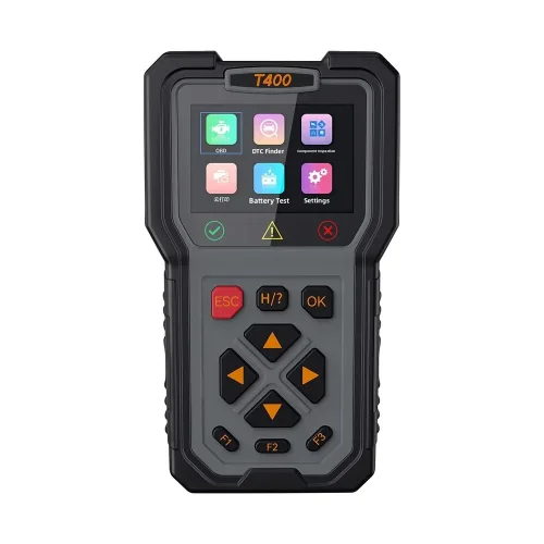 JDiag T400 Car Diagnostic Tool OBD2 Scanner with Battery Tester & Injector Test