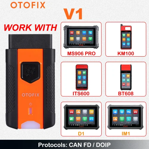 OTOFIX V1 Bluetooth Connector Vehicle Connection Interface For OTOFIX D1 Lite/D1 Pro/D1 Plus/IM1/BT1/Autel MS906 PRO/KM100/BT609
