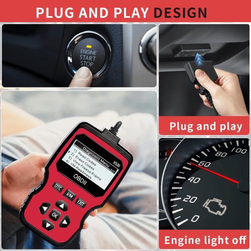 V320 Auto OBD2 Scanner Engine Fault Code Read Works with All OBD II Protocol Cars & Truck Since 1996