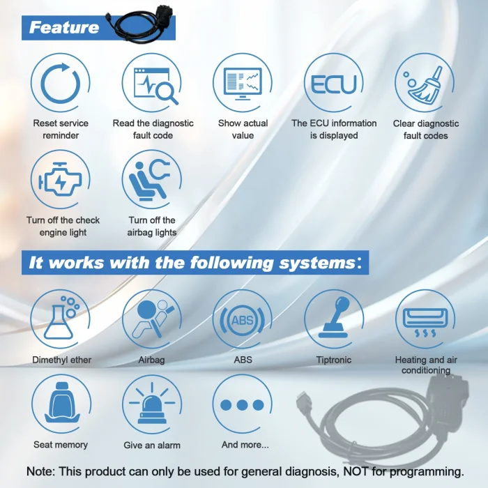 Durametric OBDII cable