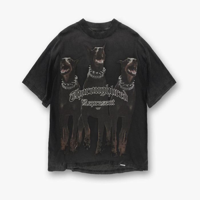 REPRESENT black doberman tee FZTX175