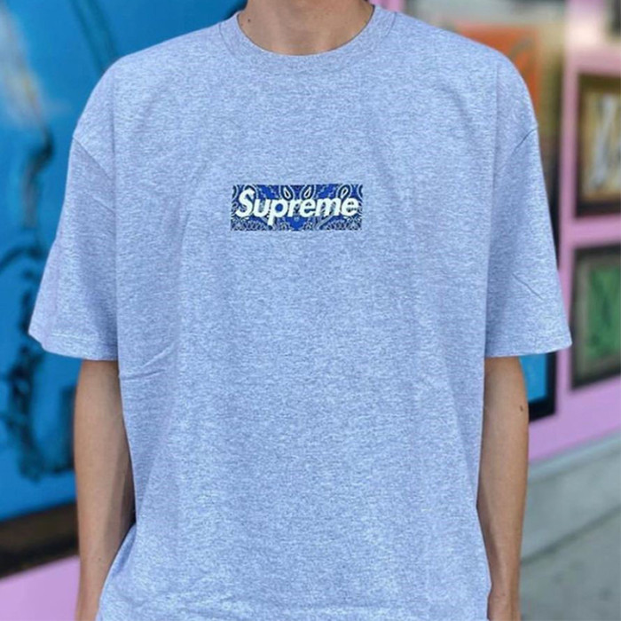 Supreme 19FW Bandana Box Logo Tee HFYMTX626