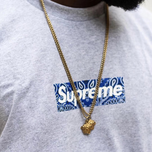 Supreme 19FW Bandana Box Logo Tee HFYMTX626