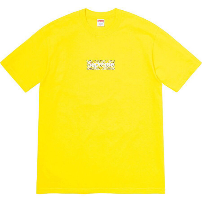 Supreme 19FW Bandana Box Logo Tee HFYMTX626