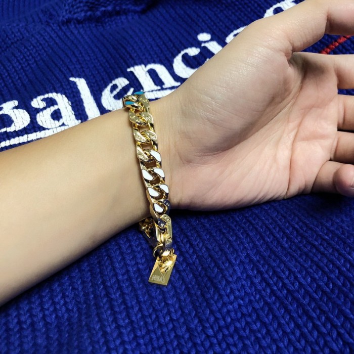 LV X NBA chain links patches Bracelet necklace FZXL034
