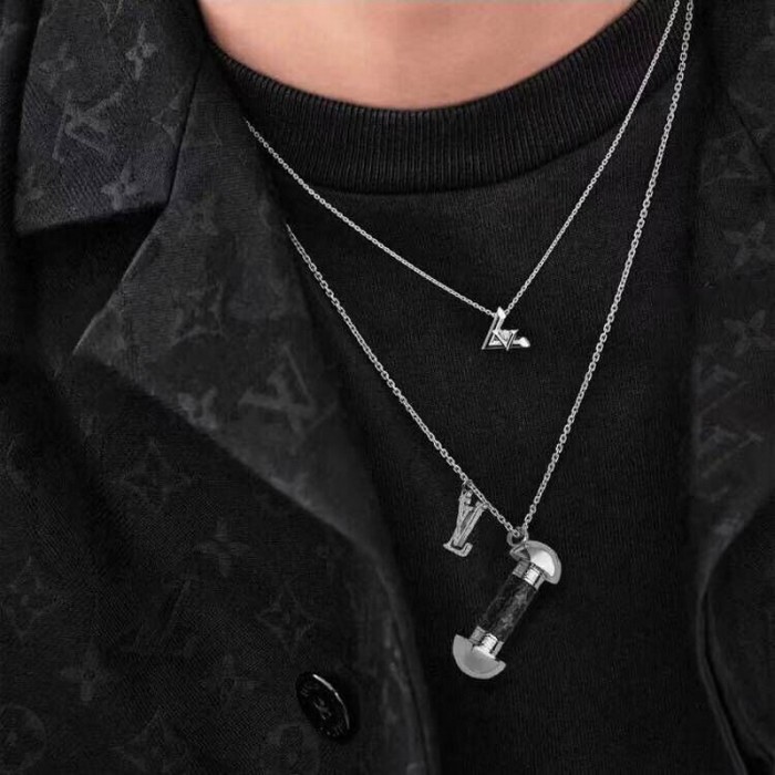 LV dumbbel Necklace FZXL028
