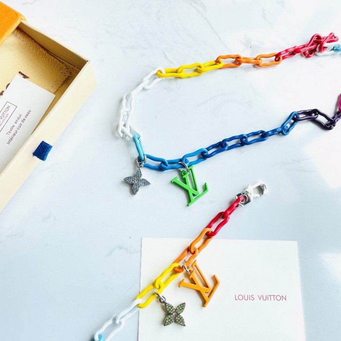 LV RAINBOW CHARMS Bracelet Necklace FZXL003