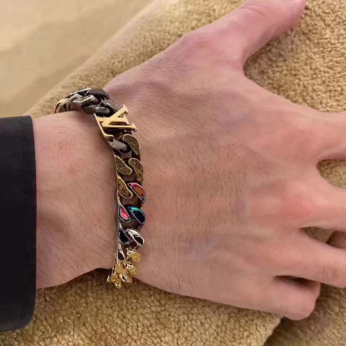 LV chan links patches Bracelet FZXL024