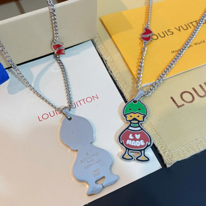 LV X Human made duck necklace FZXL005