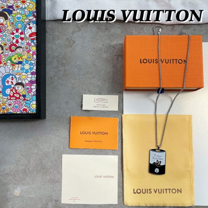LV X Nigo duck Necklace FZXL019
