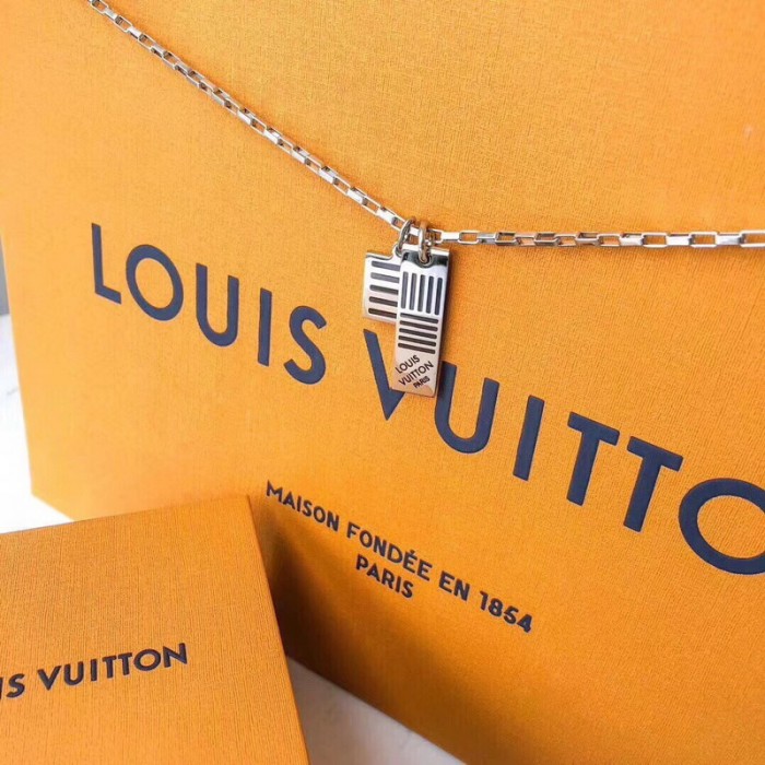 LV damier black necklace FZXL041